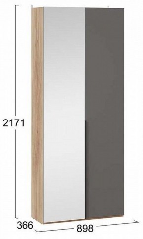 Шкаф платяной Порто СМ-393.07.225 в Стрежевом - strezevoi.mebel24.online | фото 3
