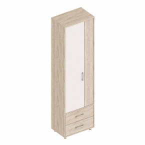 ГРАФ Шкаф 2-х створчатый с 2 ящиками (перламутр) в Стрежевом - strezevoi.mebel24.online | фото