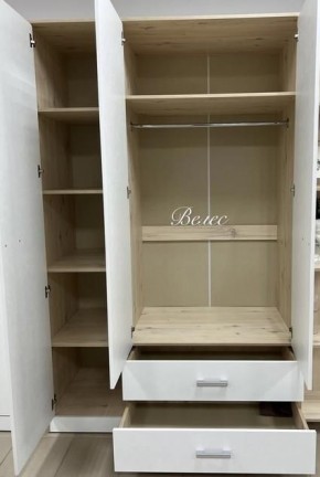 Шкаф "Милана" 3-х створчатый с 2 ящиками в Стрежевом - strezevoi.mebel24.online | фото 2