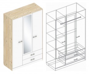Шкаф "Милана" 3-х створчатый с 2 ящиками в Стрежевом - strezevoi.mebel24.online | фото 3