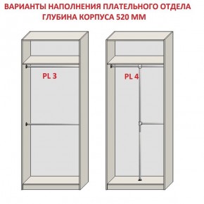 Шкаф распашной серия «ЗЕВС» (PL3/С1/PL2) Серый камень/Небраска натуральный в Стрежевом - strezevoi.mebel24.online | фото 10