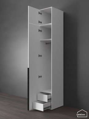 Шкаф с антресолью Linnea MHR-1A-3 2450х400х510 (Белый-М 11.1.1) в Стрежевом - strezevoi.mebel24.online | фото 6