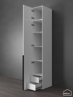 Шкаф с антресолью Linnea MHR-1A-4 2450х400х510 (Белый-М 11.1.2) в Стрежевом - strezevoi.mebel24.online | фото 5