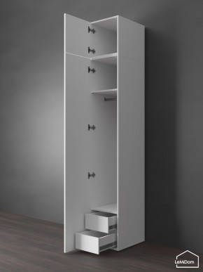 Шкаф с антресолью Linnea MHR-1POA-3 2450х400х510 (Белый-М 11.1.2) в Стрежевом - strezevoi.mebel24.online | фото 6