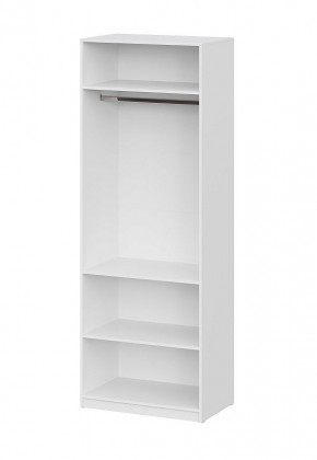 Шкаф ШК-5 + 2 полки (800) Белый текстурный в Стрежевом - strezevoi.mebel24.online | фото 3