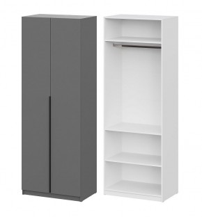 Шкаф ШК-5 + 2 полки (800) Графит серый в Стрежевом - strezevoi.mebel24.online | фото
