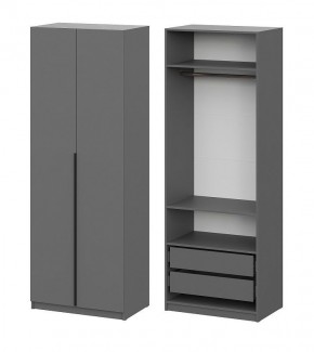 Шкаф ШК-5 + 2 полки + ящики (800) Графит в Стрежевом - strezevoi.mebel24.online | фото 1