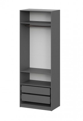 Шкаф ШК-5 + 2 полки + ящики (800) Графит в Стрежевом - strezevoi.mebel24.online | фото 4