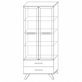 Шкаф-витрина 800 Вега Скандинавия в Стрежевом - strezevoi.mebel24.online | фото 7