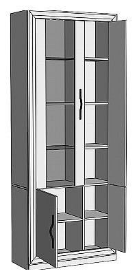 Шкаф-витрина Нобиле ШВтВ-ФСД-ФГК в Стрежевом - strezevoi.mebel24.online | фото 2
