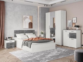 Спальня Теана Ясень Анкор светлый/Мрамор дарк в Стрежевом - strezevoi.mebel24.online | фото