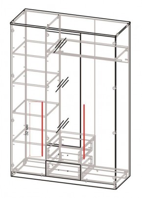 Спальный гарнитур Роксана (модульный) ЯШС в Стрежевом - strezevoi.mebel24.online | фото 5