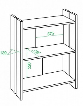 Стеллаж Домино Лайт СТЛ-ОН в Стрежевом - strezevoi.mebel24.online | фото 2