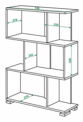 Стеллаж Домино нельсон СЛ-5-3 в Стрежевом - strezevoi.mebel24.online | фото 2