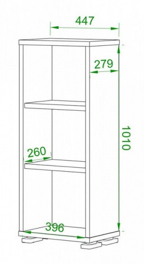 Стеллаж Домино ПУ-10-1 в Стрежевом - strezevoi.mebel24.online | фото 2