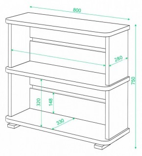 Стеллаж Домино СБ-25/2 в Стрежевом - strezevoi.mebel24.online | фото 3