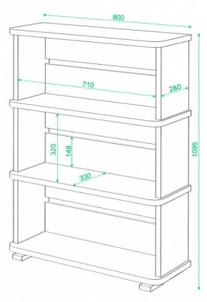 Стеллаж Домино СБ-25/3 в Стрежевом - strezevoi.mebel24.online | фото 3