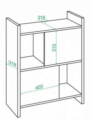 Стеллаж комбинированный Домино Лайт СТЛ-3Н в Стрежевом - strezevoi.mebel24.online | фото 2