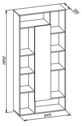 Стеллаж комбинированный СТ-7 в Стрежевом - strezevoi.mebel24.online | фото 3