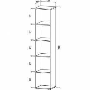 Стеллаж комбинированный Тунис-2 в Стрежевом - strezevoi.mebel24.online | фото 2