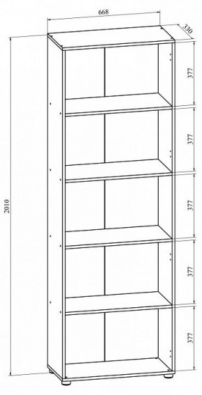 Стеллаж Офис ОФ-30 (открытый) в Стрежевом - strezevoi.mebel24.online | фото 2