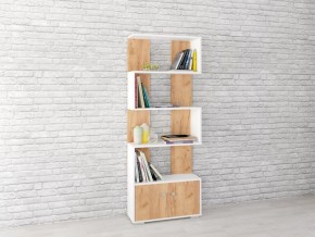 Стеллаж Ромео-2 дуб крафт золотой/белый в Стрежевом - strezevoi.mebel24.online | фото