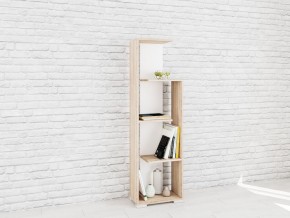 Стеллаж Ромео-6 Дуб сонома/Белый в Стрежевом - strezevoi.mebel24.online | фото
