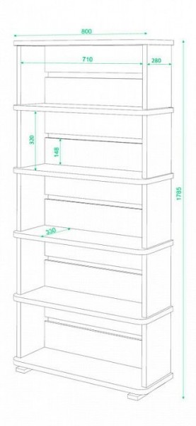 Стеллаж СБ-25/5 в Стрежевом - strezevoi.mebel24.online | фото 2