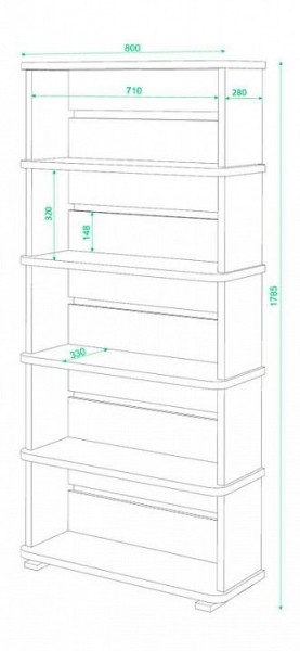 Стеллаж СБ-25/5 в Стрежевом - strezevoi.mebel24.online | фото 2