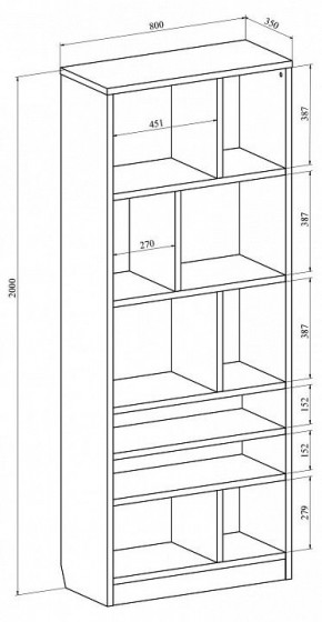 Стеллаж Виктория ВИ-03 в Стрежевом - strezevoi.mebel24.online | фото 4