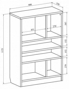 Стеллаж Виктория ВИ-05 в Стрежевом - strezevoi.mebel24.online | фото 3