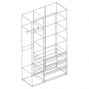 СТИЛ Шкаф 3-ств с 3 ящиками в Стрежевом - strezevoi.mebel24.online | фото 2