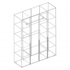 СТИЛ Шкаф 4-ств для одежды в Стрежевом - strezevoi.mebel24.online | фото 2