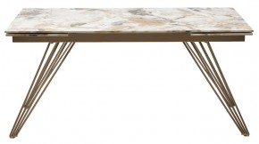 Стол ACERRA NEW 160 GLOSS GRAND JADE SOLID CERAMIC/ каркас цвета шампань, ®DISAUR в Стрежевом - strezevoi.mebel24.online | фото 12