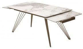 Стол ACERRA NEW 160 GLOSS LUXURY PANDORA SOLID CERAMIC/ каркас цвета шампань, ®DISAUR в Стрежевом - strezevoi.mebel24.online | фото 6