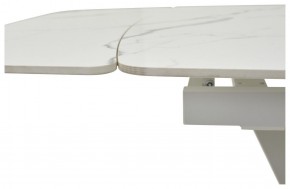 Стол ALATRI 120 GLOSS STATUARIO WHITE SOLID CERAMIC / WHITE, ®DISAUR в Стрежевом - strezevoi.mebel24.online | фото 3