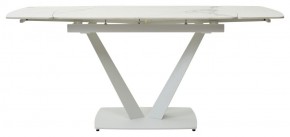 Стол ALATRI 120 GLOSS STATUARIO WHITE SOLID CERAMIC / WHITE, ®DISAUR в Стрежевом - strezevoi.mebel24.online | фото 4