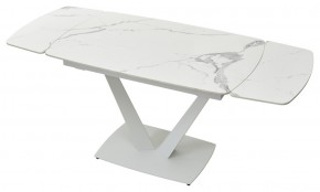 Стол ALATRI 120 GLOSS STATUARIO WHITE SOLID CERAMIC / WHITE, ®DISAUR в Стрежевом - strezevoi.mebel24.online | фото 6