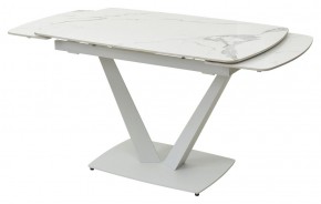 Стол ALATRI 120 GLOSS STATUARIO WHITE SOLID CERAMIC / WHITE, ®DISAUR в Стрежевом - strezevoi.mebel24.online | фото 8