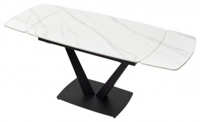 Стол ALATRI 120 MATT WHITE MARBLE SOLID CERAMIC / BLACK, ®DISAUR в Стрежевом - strezevoi.mebel24.online | фото 4