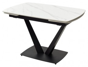 Стол ALATRI 120 MATT WHITE MARBLE SOLID CERAMIC / BLACK, ®DISAUR в Стрежевом - strezevoi.mebel24.online | фото 7