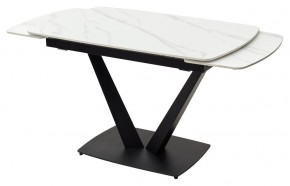 Стол ALATRI 120 MATT WHITE MARBLE SOLID CERAMIC / BLACK, ®DISAUR в Стрежевом - strezevoi.mebel24.online | фото 8
