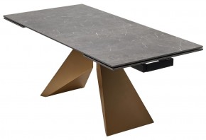 Стол ALES 180 BLACK GRAVE SOLID CERAMIC, керамика / бронзовый, ®DISAUR в Стрежевом - strezevoi.mebel24.online | фото 14