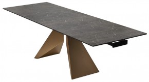 Стол ALES 180 BLACK GRAVE SOLID CERAMIC, керамика / бронзовый, ®DISAUR в Стрежевом - strezevoi.mebel24.online | фото 7