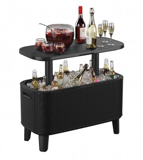 Стол Беви Бар (Bevy Bar Large Cool Bar), графит в Стрежевом - strezevoi.mebel24.online | фото 3