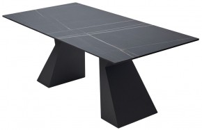 Стол БОГАРТ 200 TITANIUM BLACK PULIDO, керамика / Черный М-City в Стрежевом - strezevoi.mebel24.online | фото 5