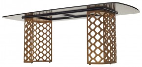 Стол CHIAVARI 220 KL-188 Контрастный мрамор матовый, итальянская керамика / Шампань, ®DISAUR в Стрежевом - strezevoi.mebel24.online | фото 5