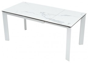 Стол CORNER 120 MATTE STATUARIO Белый мрамор матовый керамика, стекло/ белый каркас, ®DISAUR в Стрежевом - strezevoi.mebel24.online | фото 3