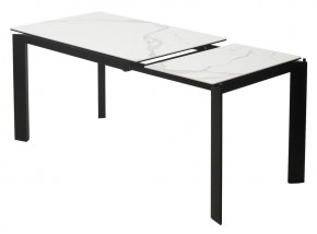 Стол CORNER 120 MATTE STATUARIO Белый мрамор матовый керамика, стекло/ черный каркас, ®DISAUR в Стрежевом - strezevoi.mebel24.online | фото 4