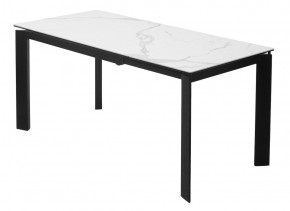 Стол CORNER 120 MATTE STATUARIO Белый мрамор матовый керамика, стекло/ черный каркас, ®DISAUR в Стрежевом - strezevoi.mebel24.online | фото 5